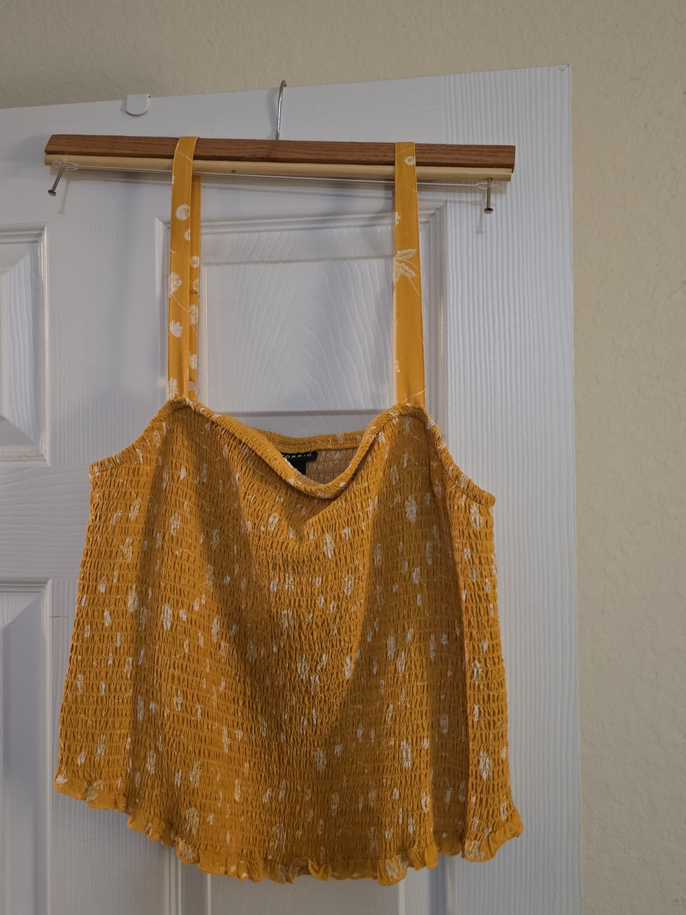 torrid Yellow Smocked Floral Cami